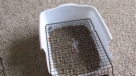 diy metal grate rabbit litter box|extra large rabbit litter box.